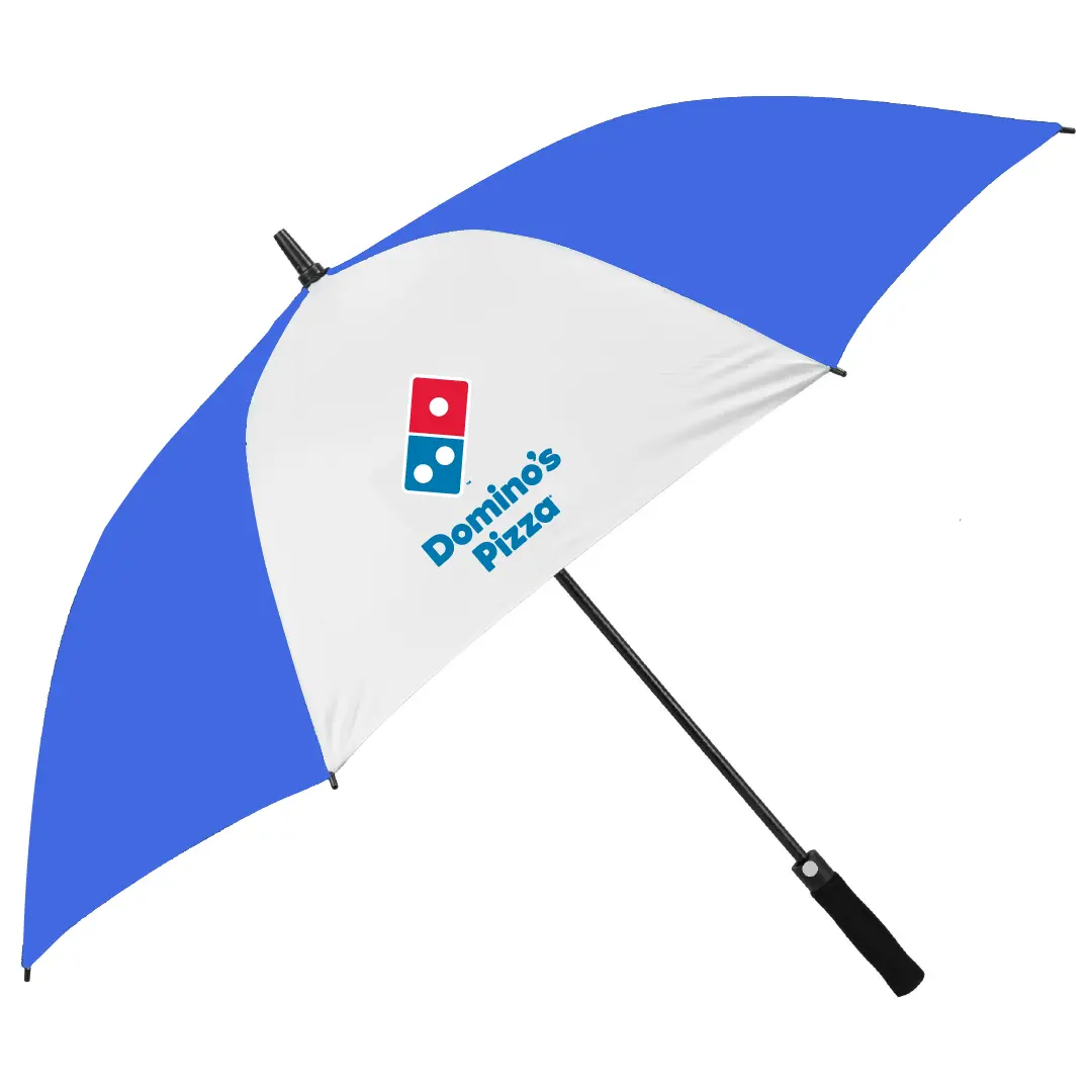 Royal Blue and White Panel Custom Printed Umbrella