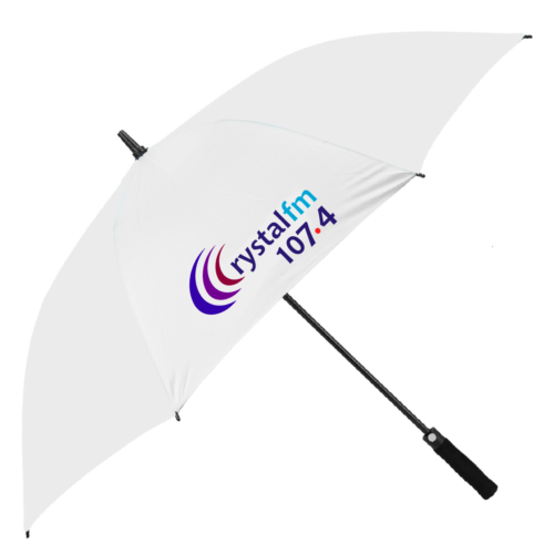 Crystal FM - Golf Umbrella - White
